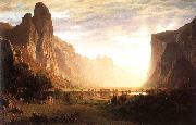 Bierstadt, Albert Looking Down the Yosemite Valley china oil painting artist